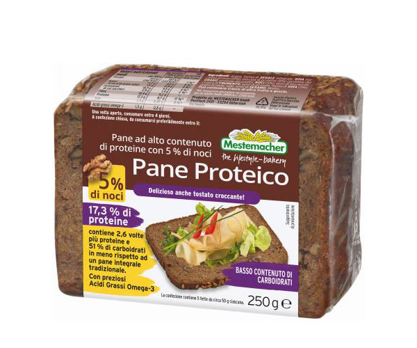 PANE PROTEICO CON 5% DI NOCI G.250