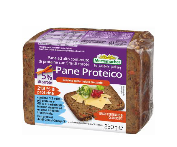 PANE PROTEICO CON 5% DI CAROTE G.250